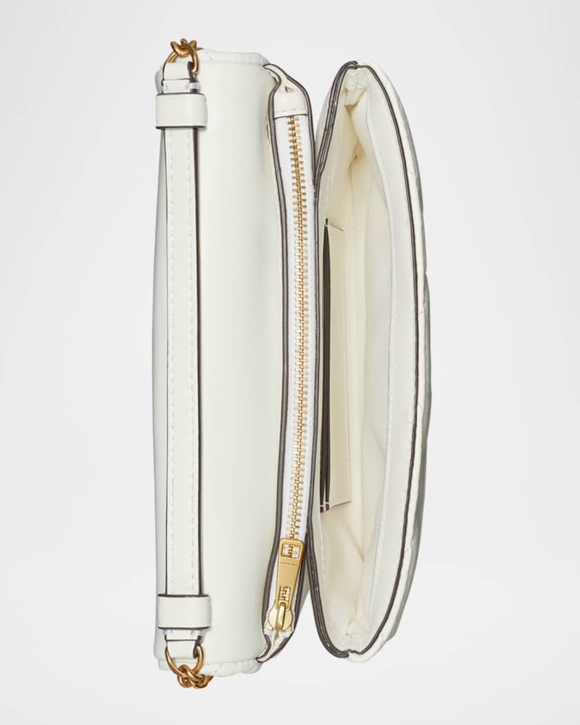 Kira Diamond Quilted Leather Wallet on Chain