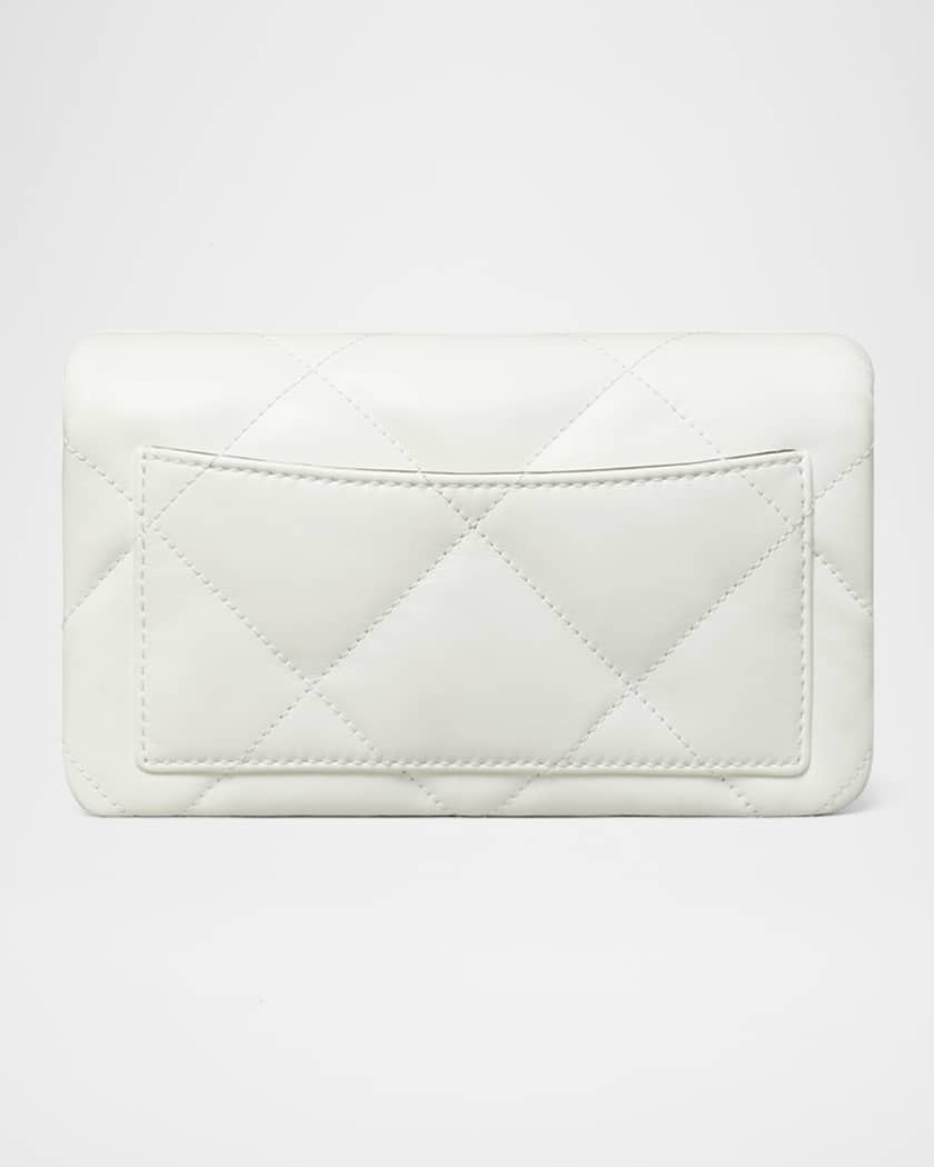 Kira Diamond Quilted Leather Wallet on Chain
