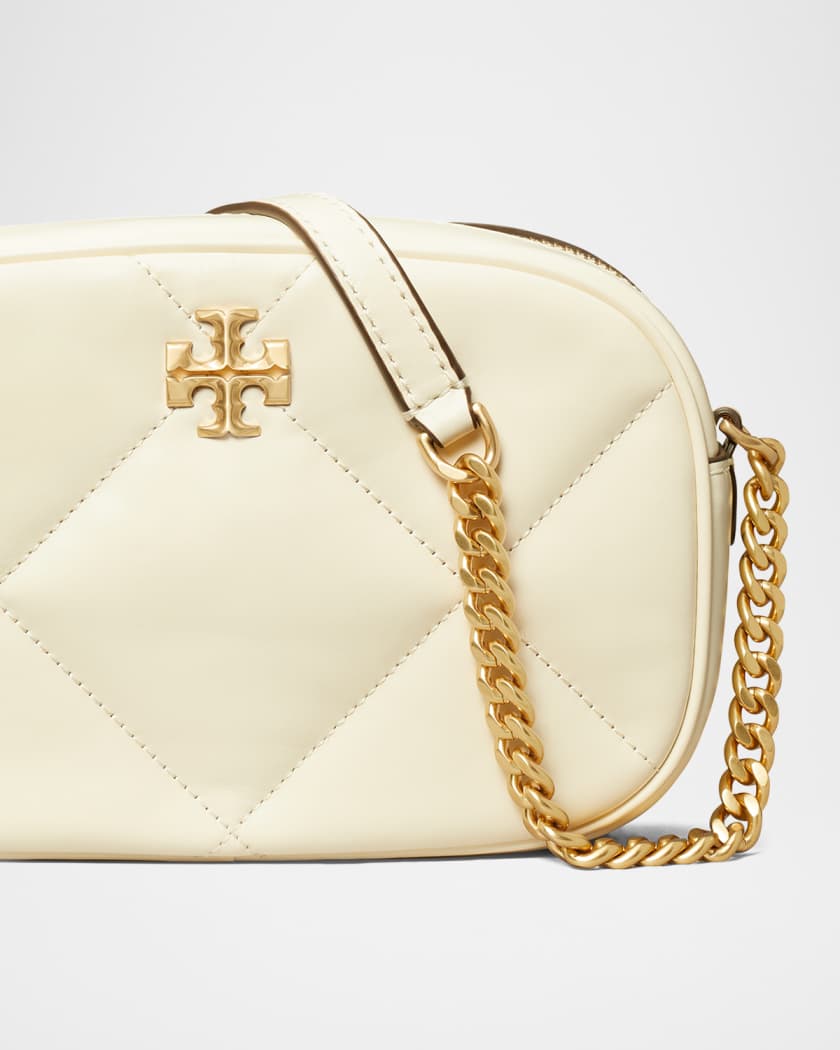 ショルダーバッグ・ポシェット Tory Burch Kira Leather Bag With Crystals Logo Kira Diamond-Quilted Leather Crossbody Bag | Neiman Marcus