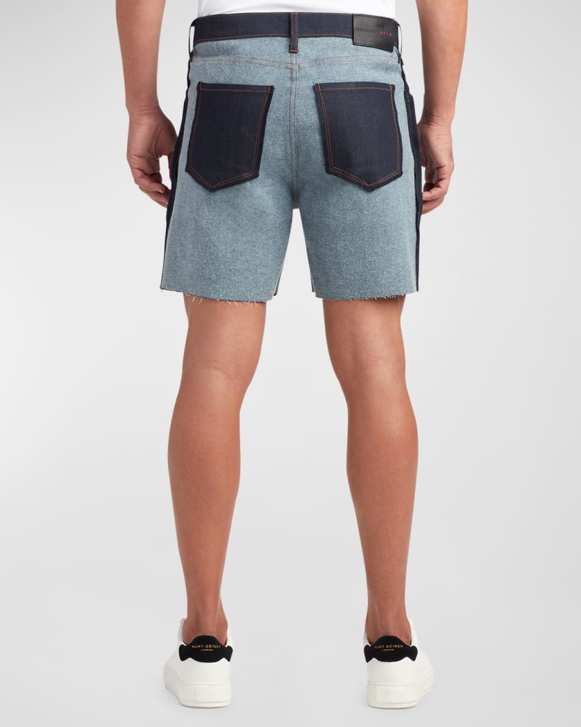 Men's MFVLA1 Two-Tone Denim Shorts