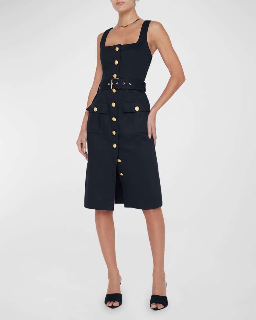 Idy Button-Front Tank Dress