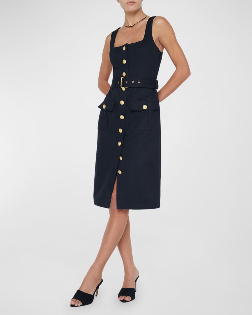 Idy Button-Front Tank Dress