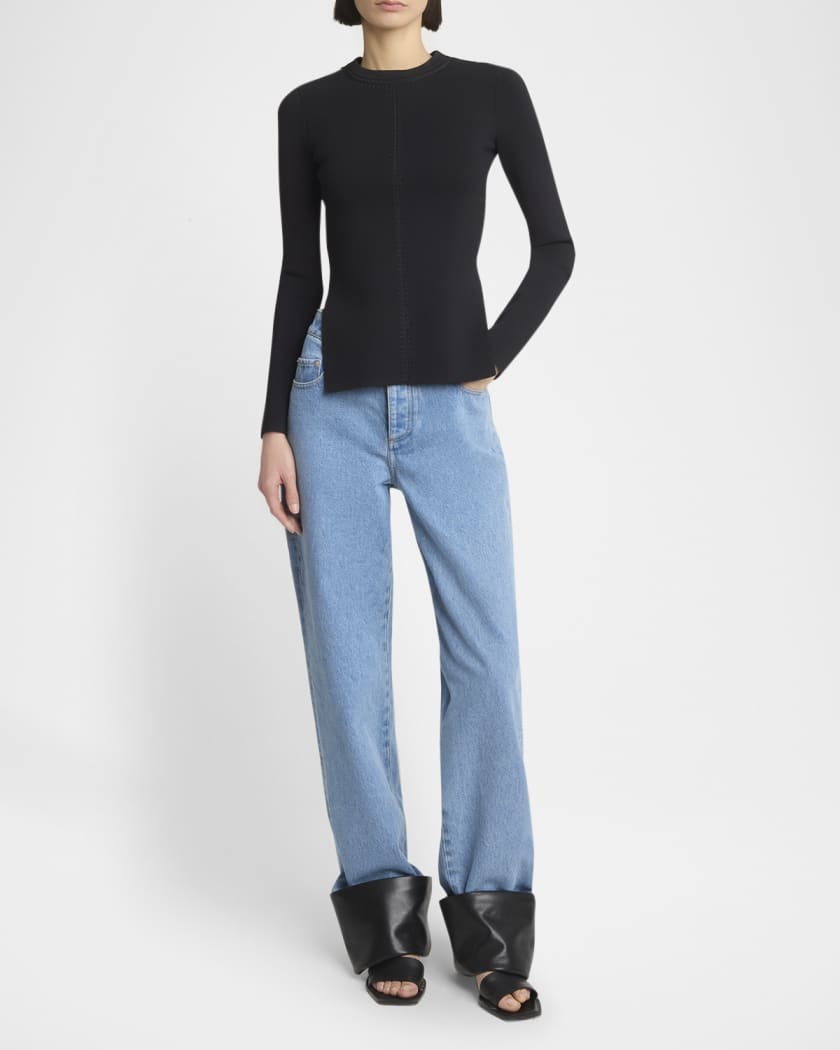 Raynee Jeans with Alt-Leather Cuffs