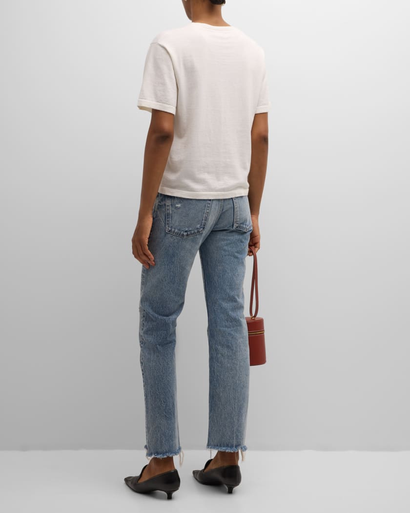 Nokomis Straight Distressed Jeans