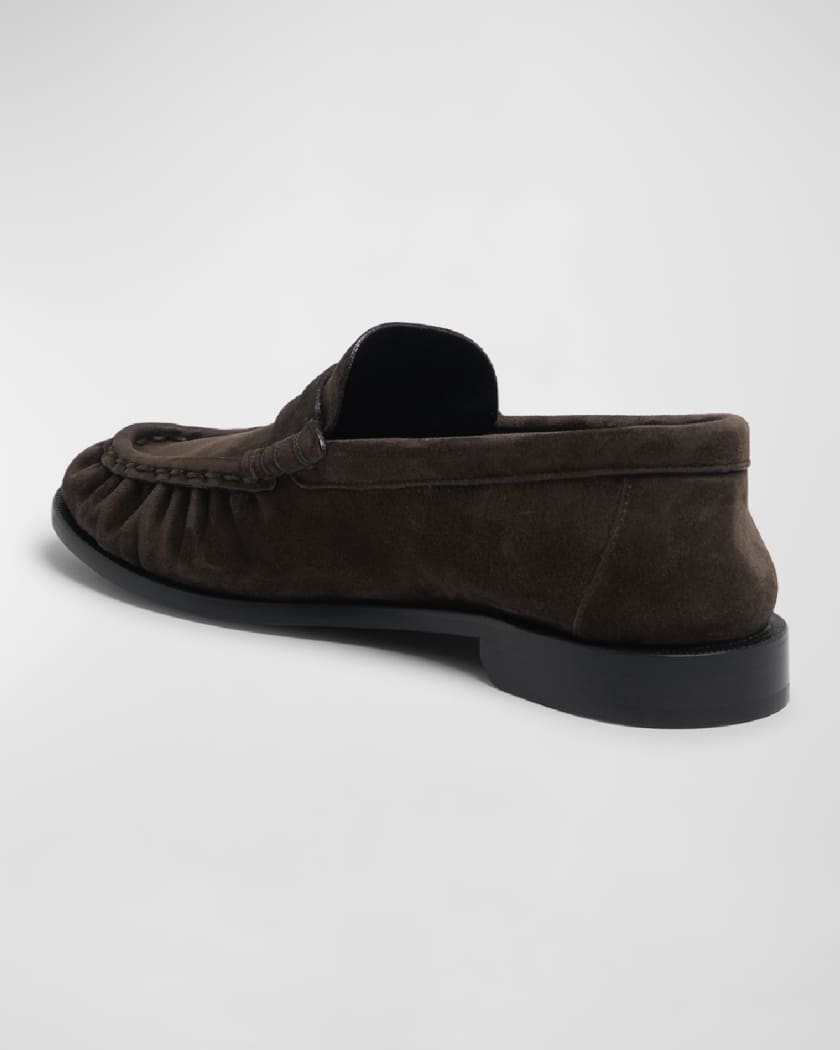 Suede YSL Penny Loafers