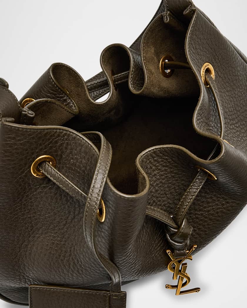 Paris VII Small YSL Hobo Bag in Grained Deer Leather 