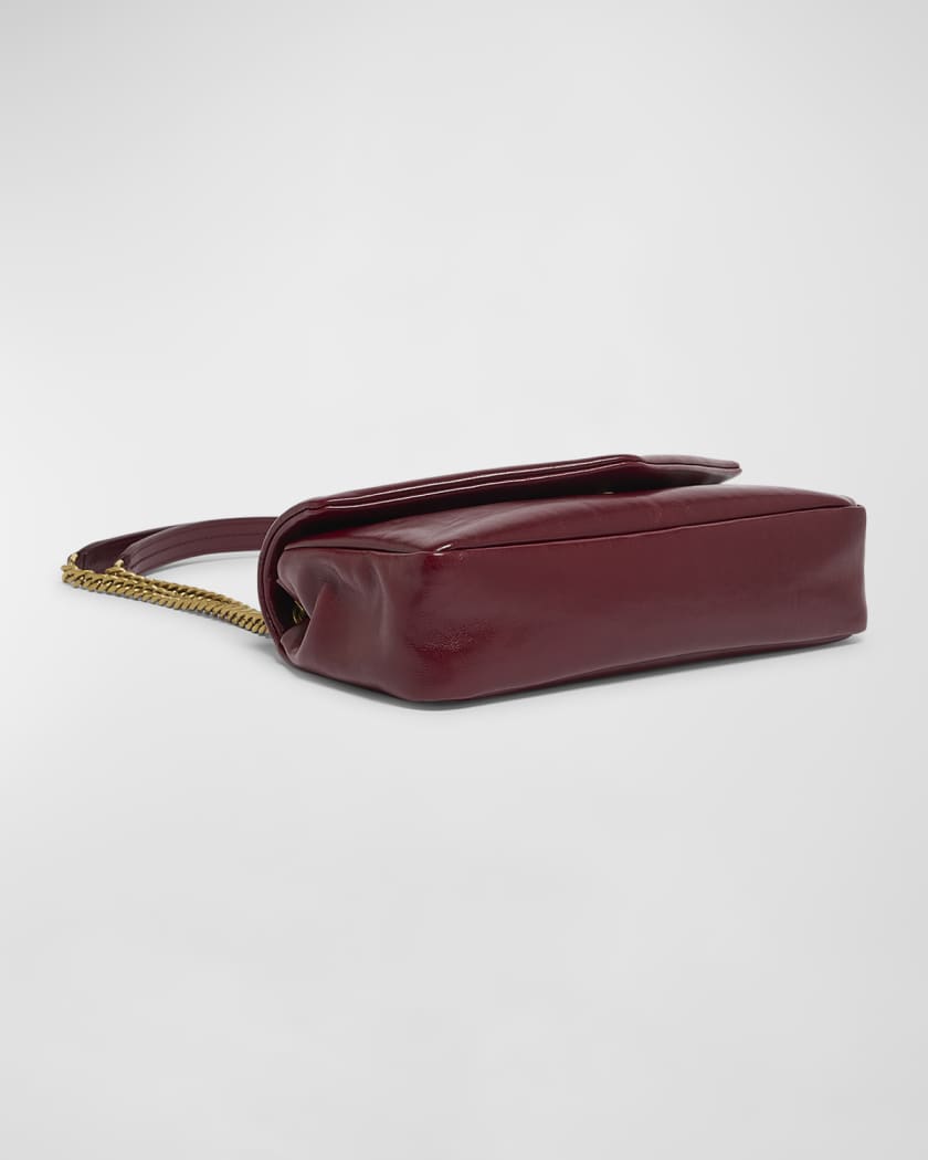 Calypso Small YSL Shoulder Bag in Smooth Padded Leather