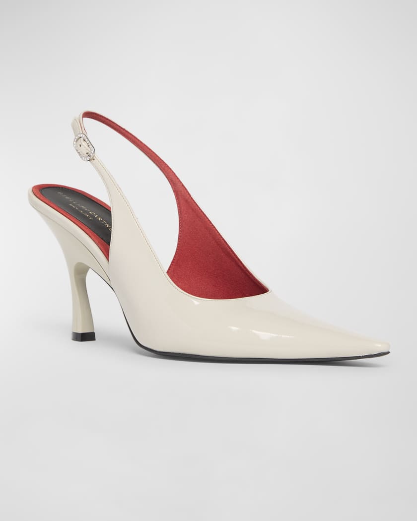 Elsa Vegan Leather Slingback Pumps