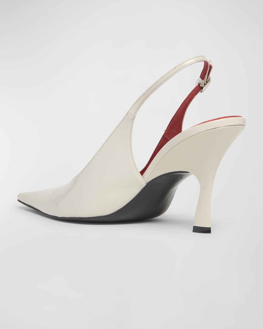 Elsa Vegan Leather Slingback Pumps