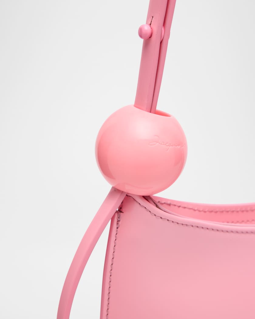 Jacquemus Le Bisou Perle Leather Shoulder Bag | Neiman Marcus