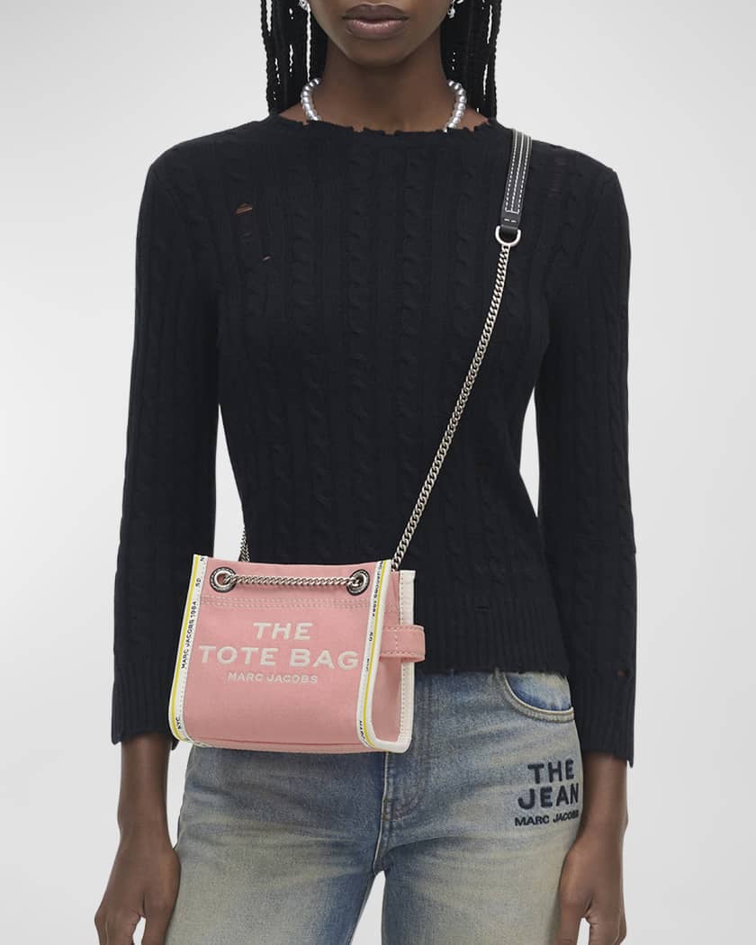 The Denim Chain Crossbody Tote Bag