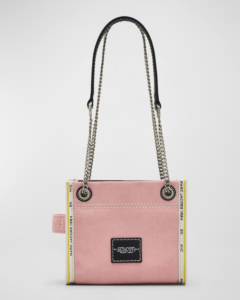 The Denim Chain Crossbody Tote Bag