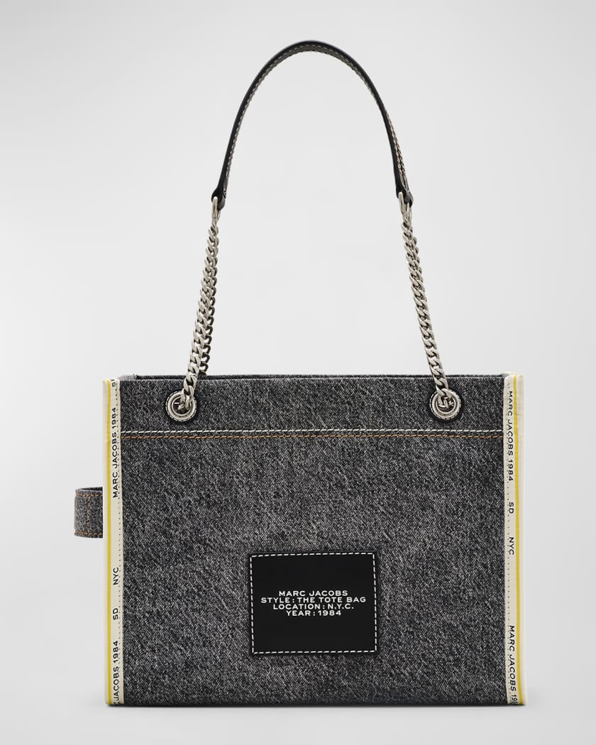 The Denim Chain Medium Tote Bag