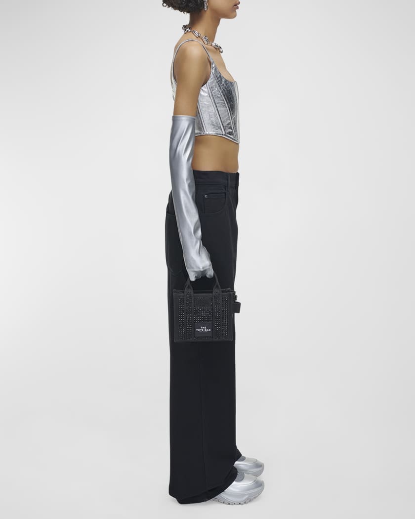 The Crystal Canvas Crossbody Tote Bag