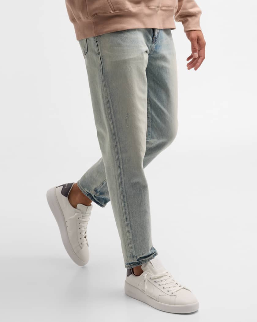 Men's Pure Star Leather Low-Top Sneakers