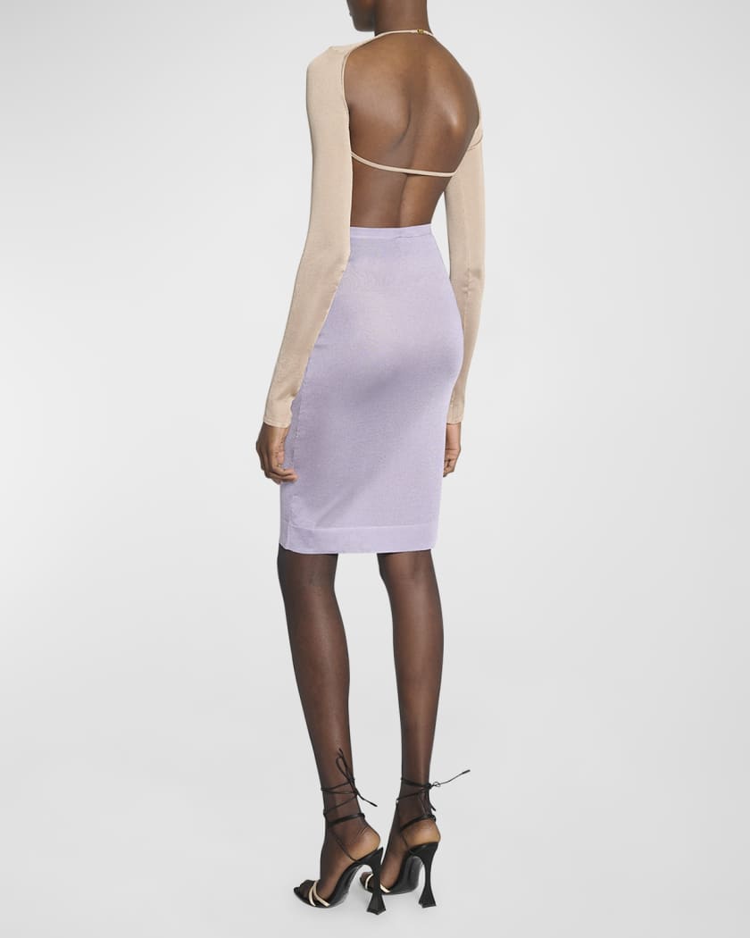 【Saint Laurent】Saint Laurent Sheer Knit Pencil Skirt Saint Laurent Sheer Knit Pencil Skirt | Neiman Marcus