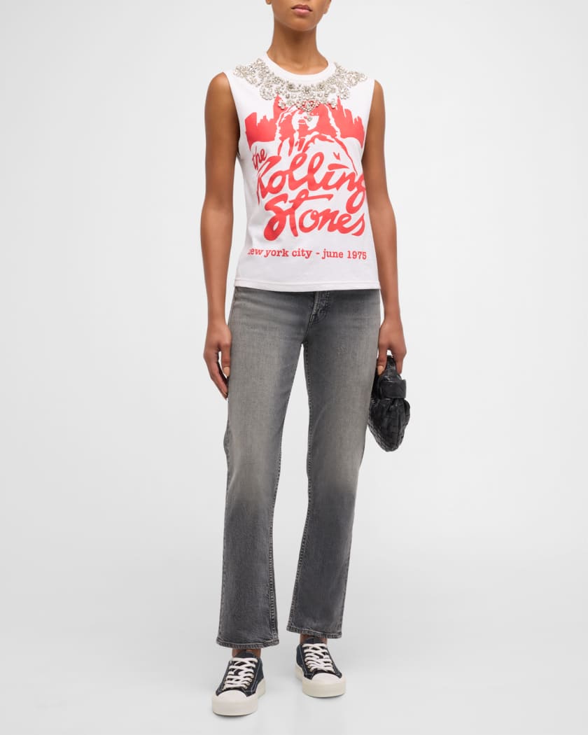 Micah Embellished Graphic Muscle Tank 