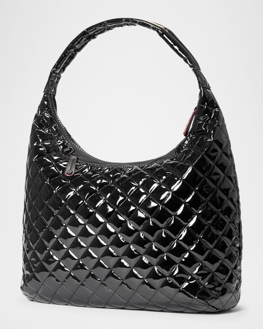 Metro Deluxe Large Patent Shoulder Bag