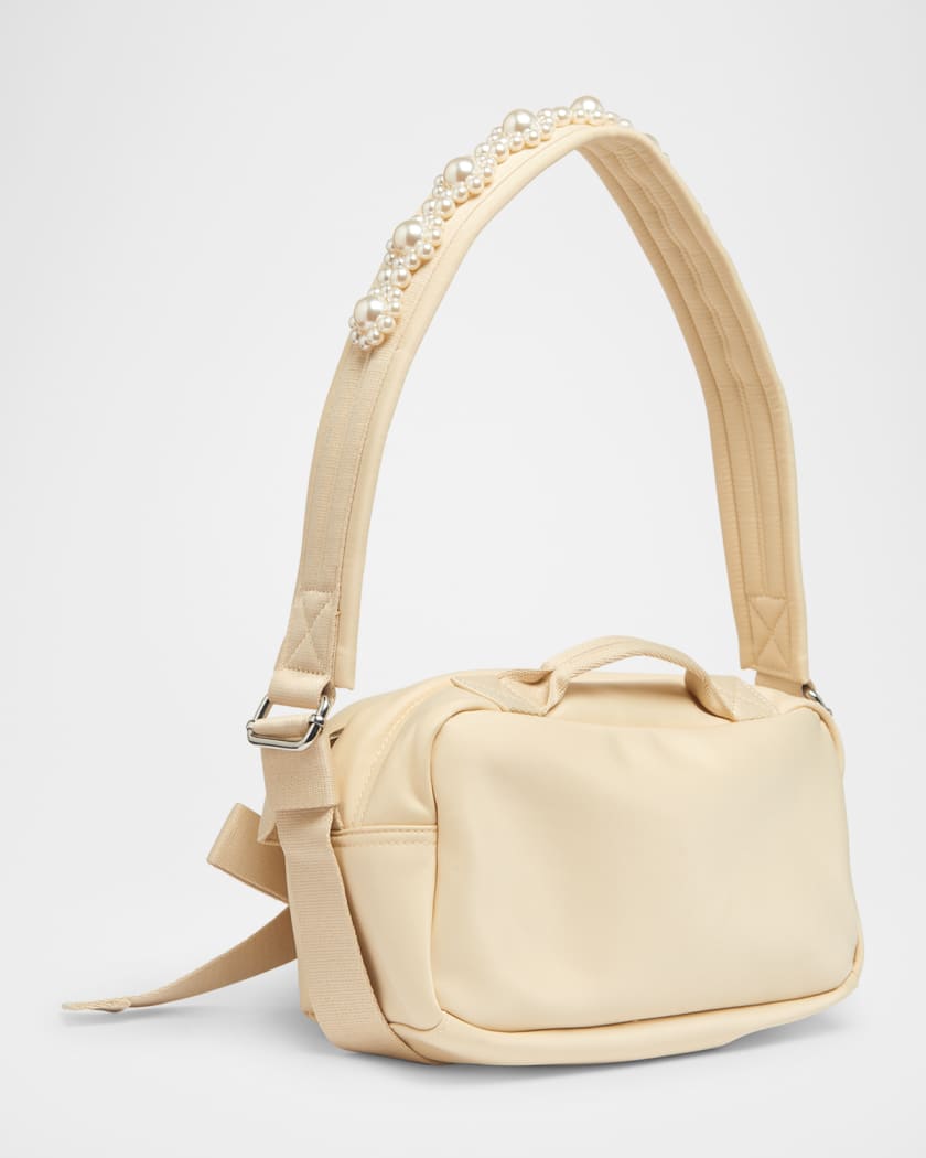 Utility Bow Pearly Pochette Shoulder Bag