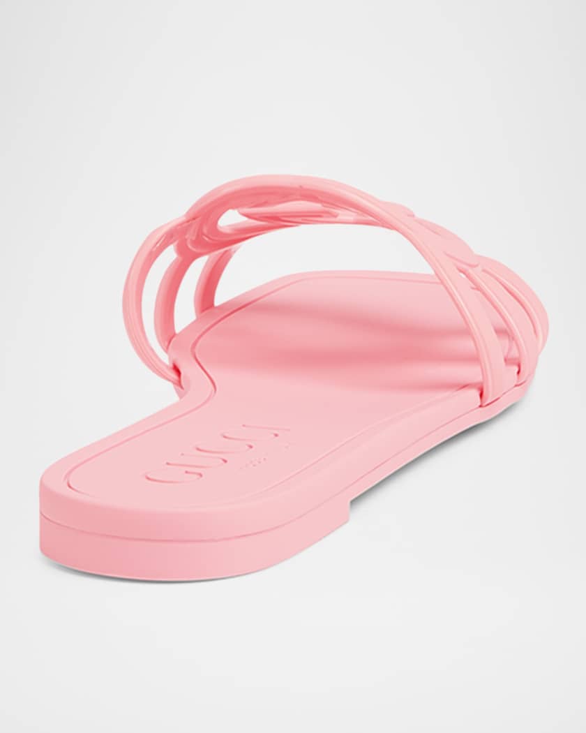 Palma GG Rubber Flat Slide Sandals