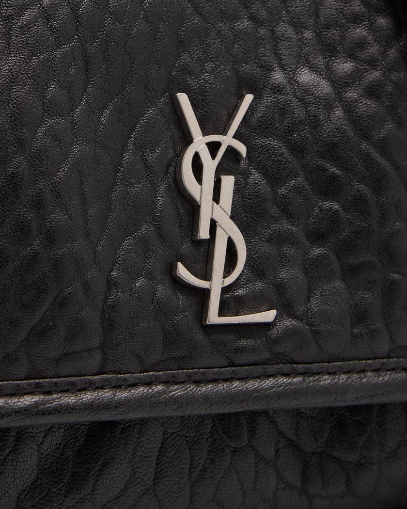Men's Niki Small Messenger Bag in Grained Lambskin