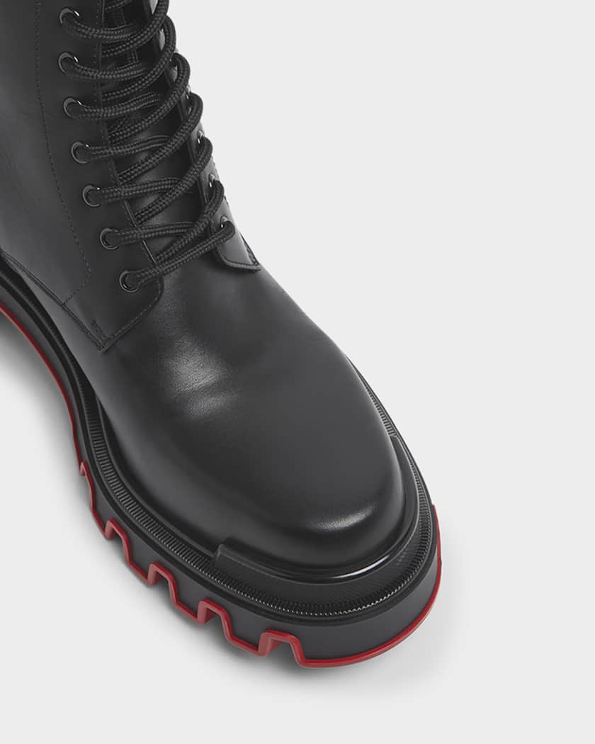 Men's Trott Dune Lugged Leather Combat Boots