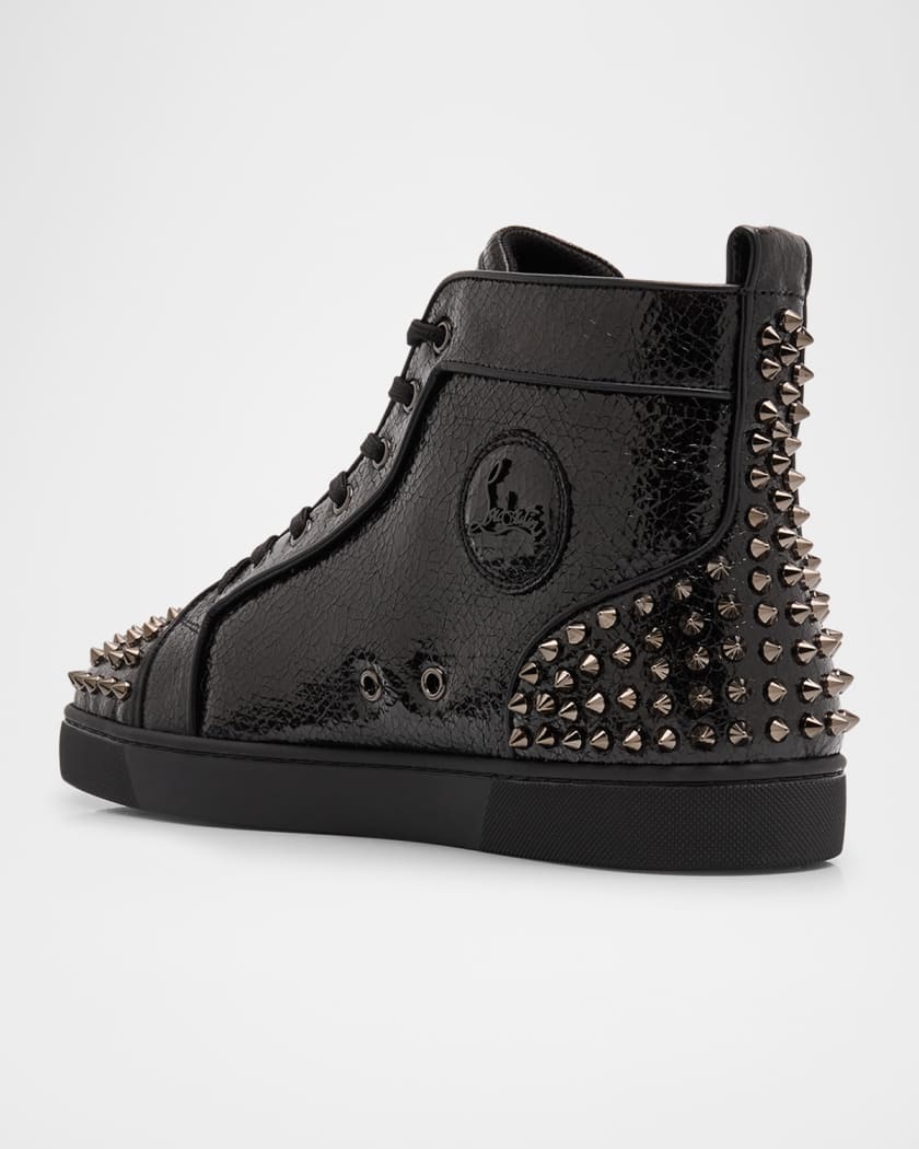 Men's Lou Spikes 2 Leather High-Top Sneakers