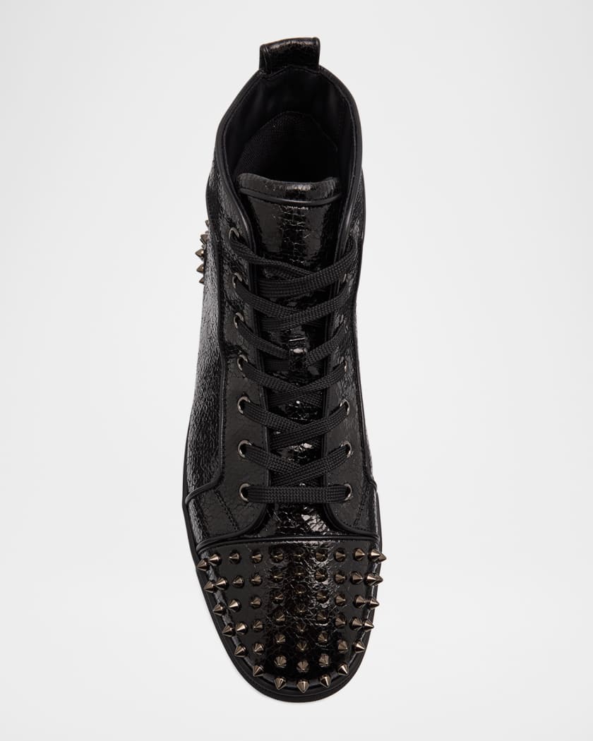 Men's Lou Spikes 2 Leather High-Top Sneakers