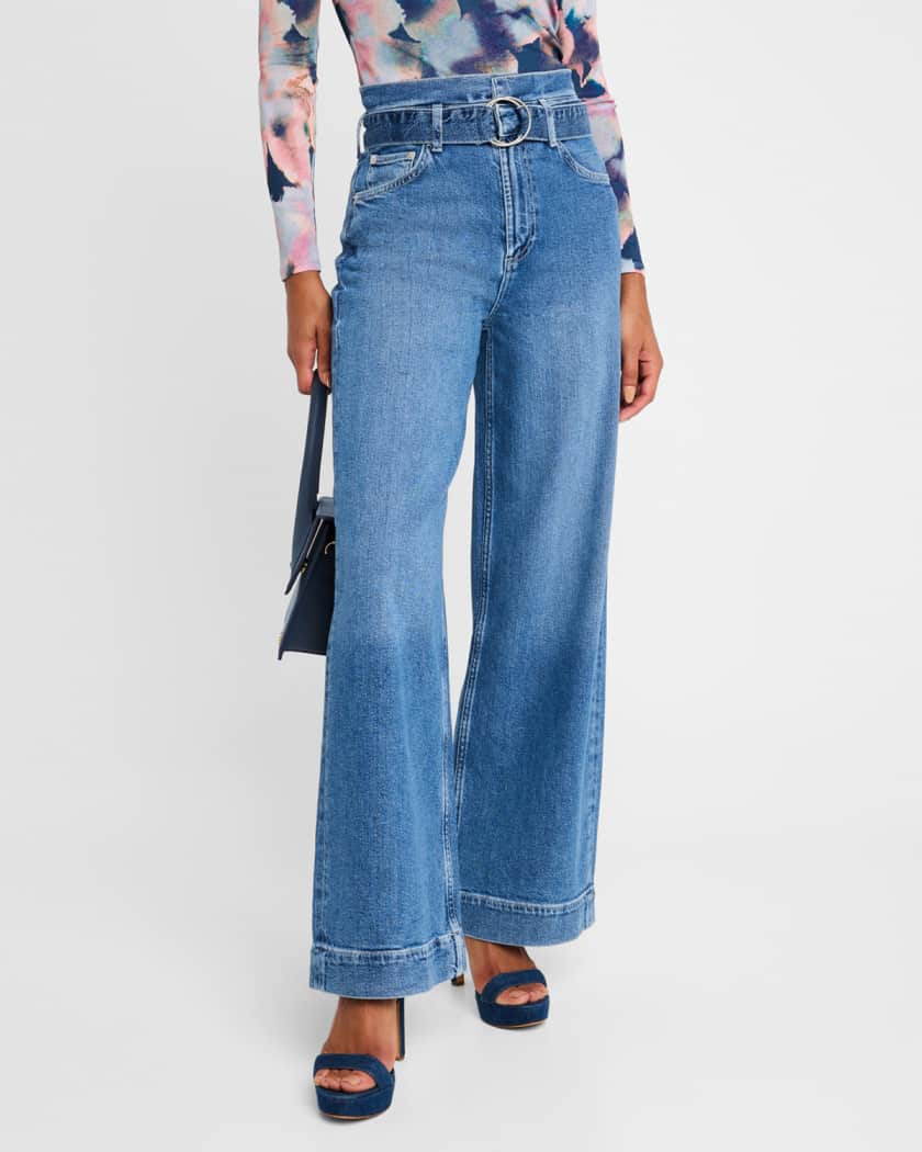 Descanso Belted Wide-Leg Jeans 