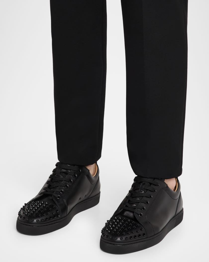 Men's Louis Junior Spikes Leather Low-Top Sneakers