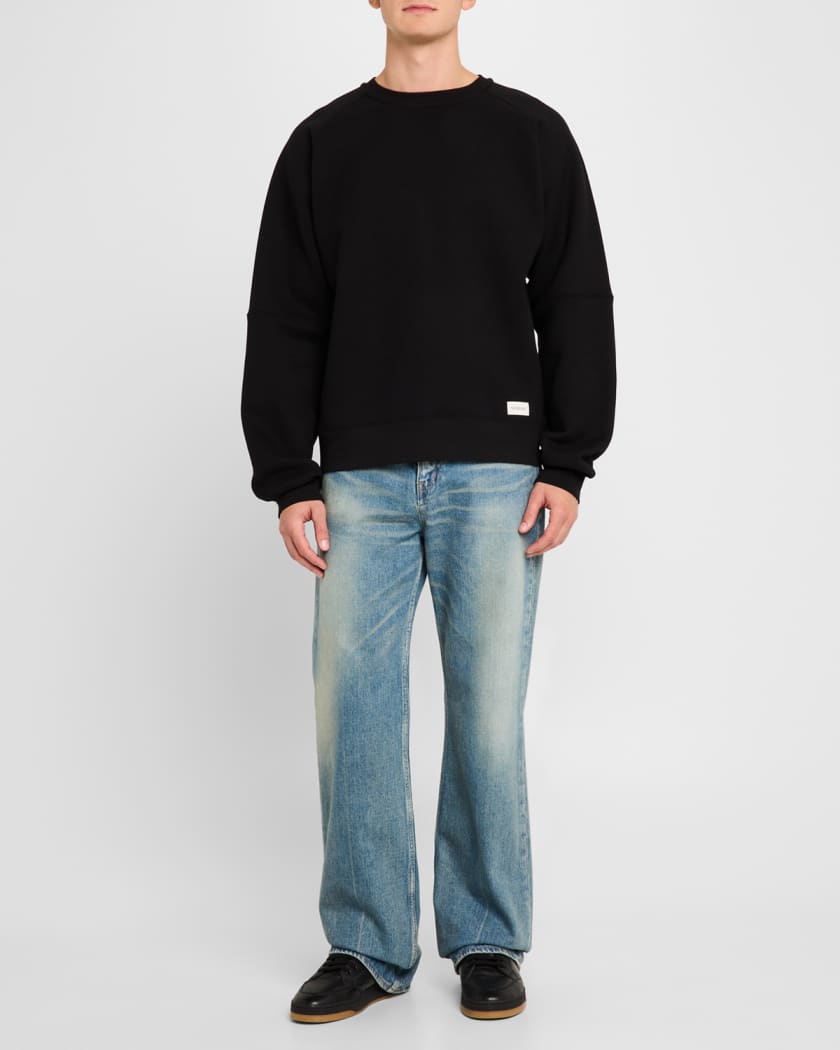 Men's Logo Patch Crewneck Sweatshirt