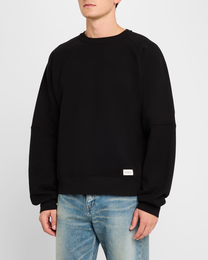 Men's Logo Patch Crewneck Sweatshirt