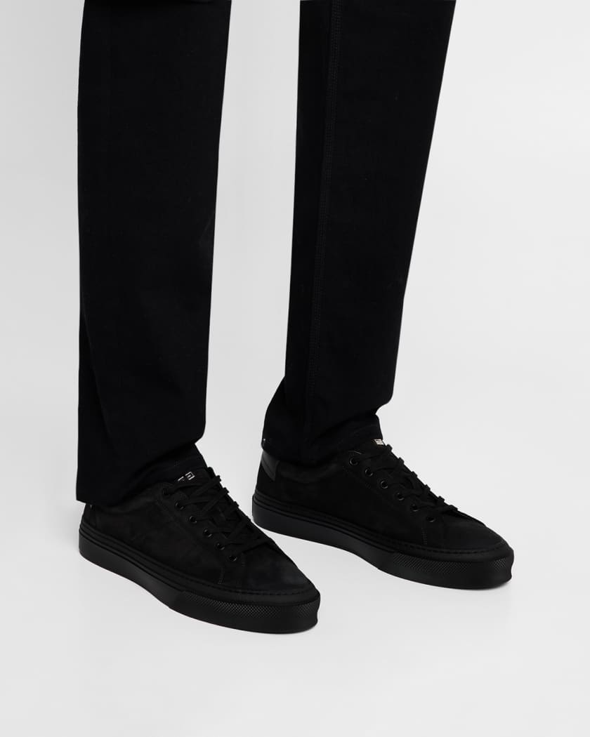Men's City Sport Grained Leather Low-Top Sneakers