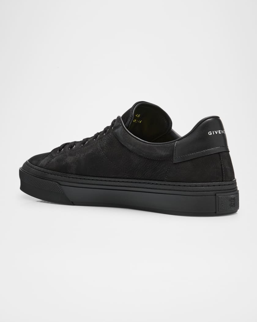 Men's City Sport Grained Leather Low-Top Sneakers