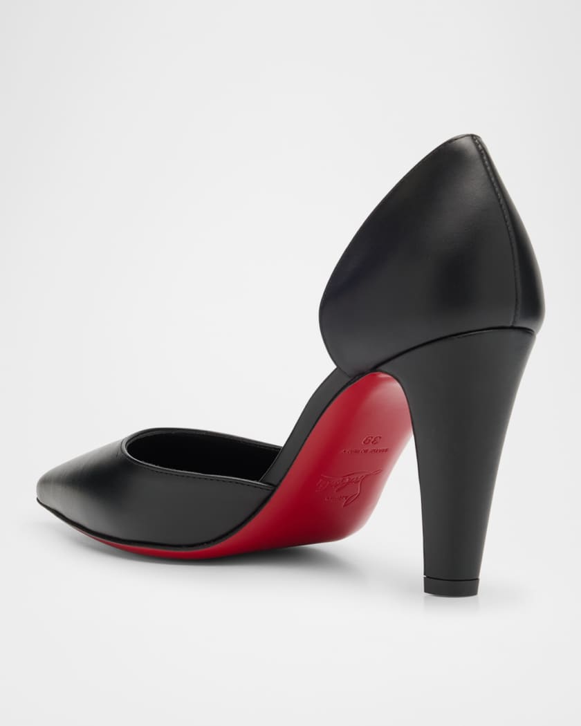 Vibella Matte Half-d'Orsay Red Sole Pumps