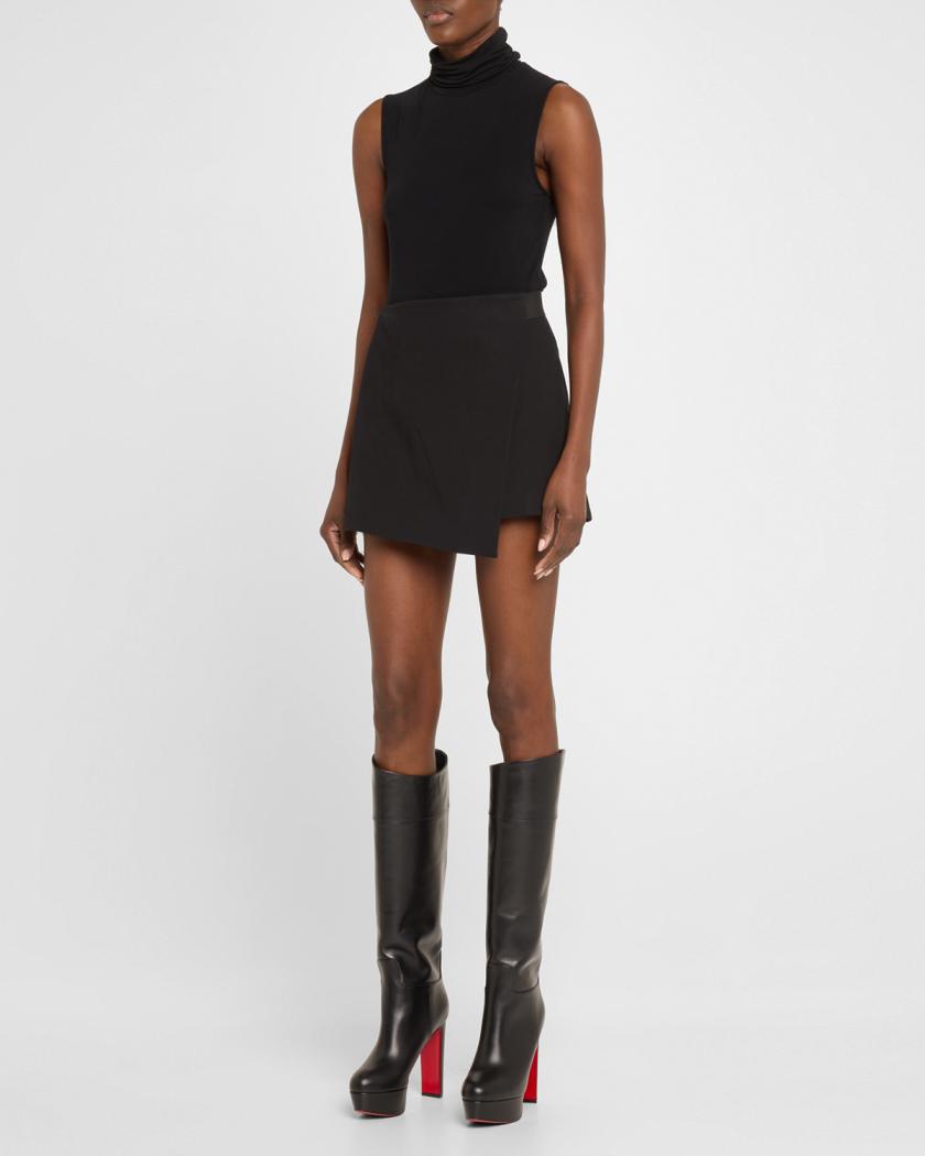 Loo Leather Red Sole Knee Boots