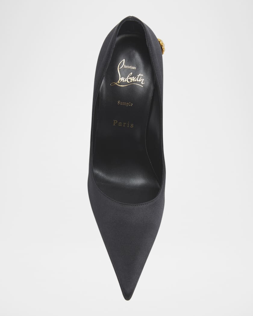 Belle Silk Crepe Lin Galva Heel Pumps