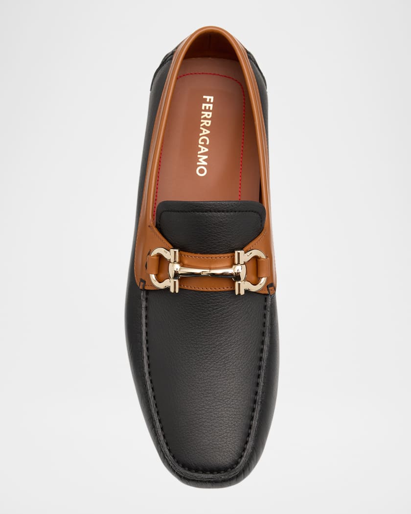 Men's Parigi Gancini-Buckle Leather Drivers