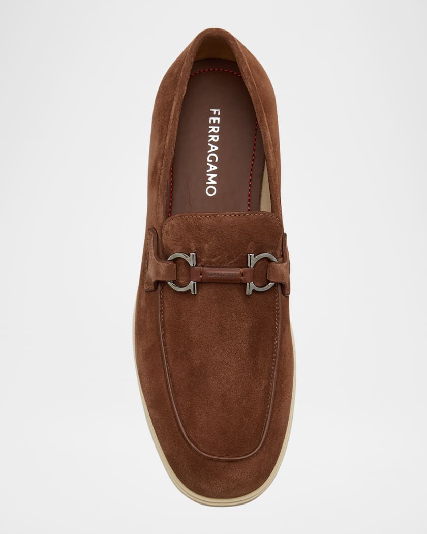 Men's Cosimo Calfskin Gancini Bit Loafers