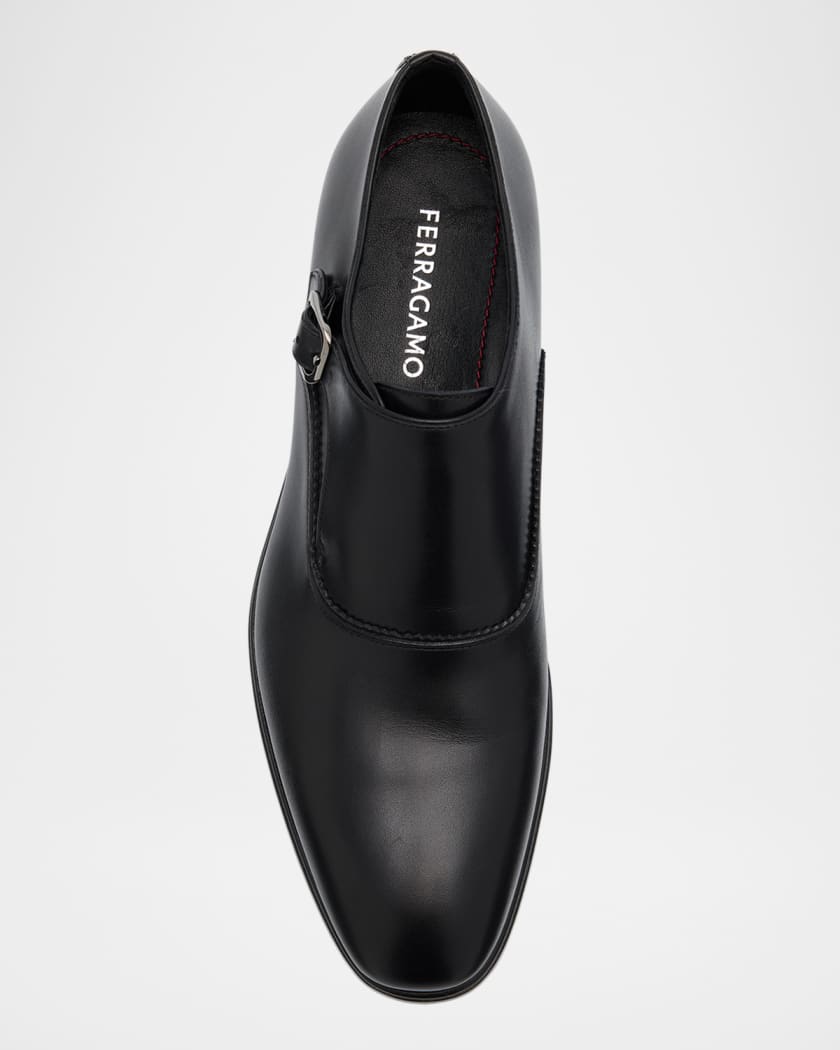Men's Leather Monk Strap Loafers