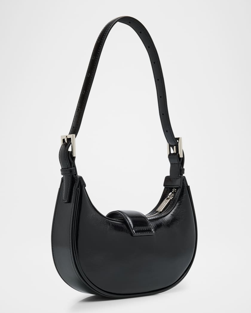 Luna Zip Leather Shoulder Bag