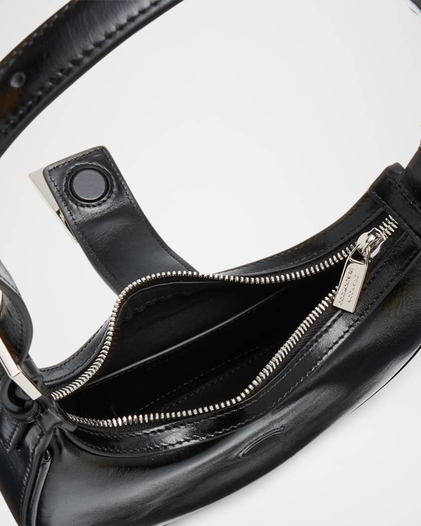 Luna Zip Leather Shoulder Bag