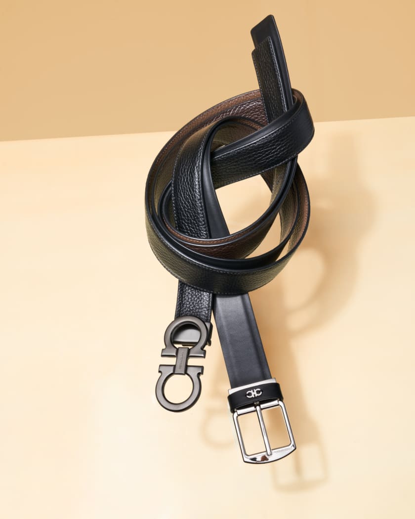 Men's Reversible Gancini-Buckle Belt