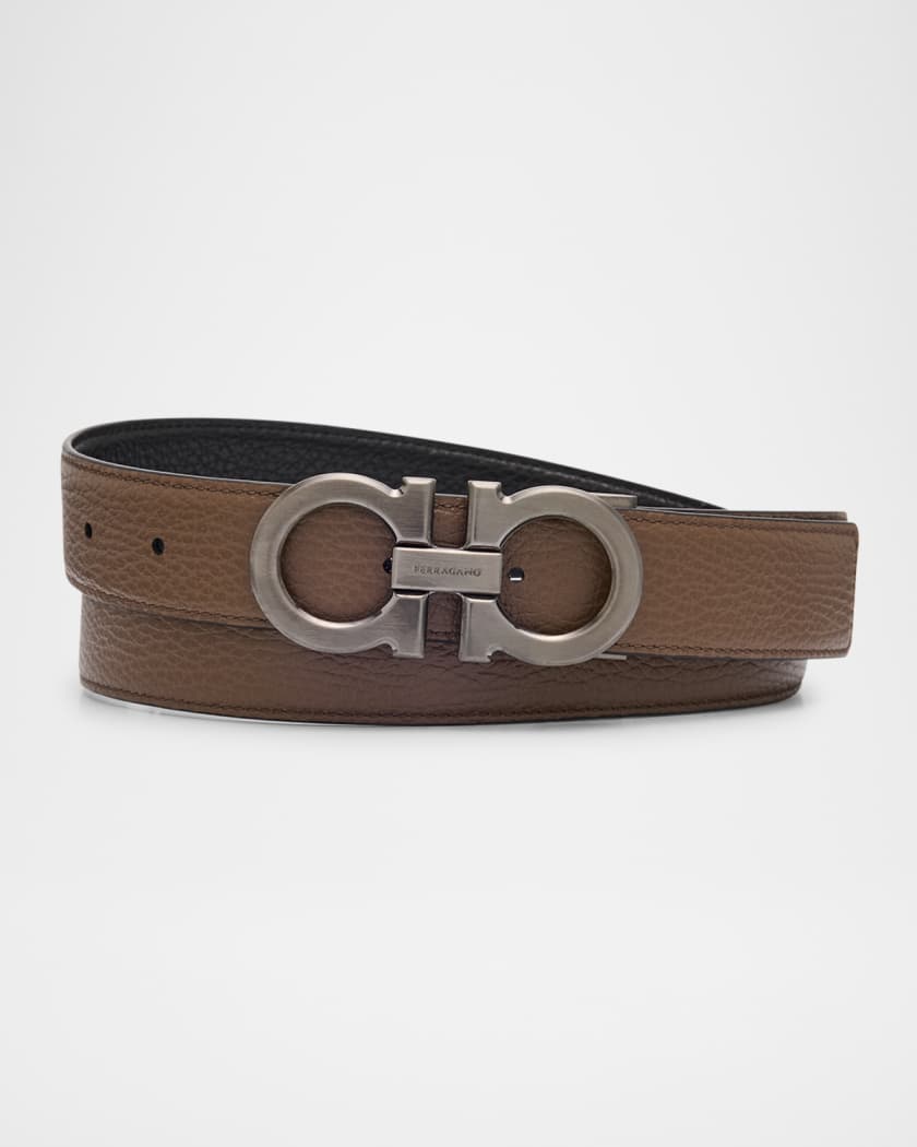 Men's Reversible Gancini-Buckle Belt