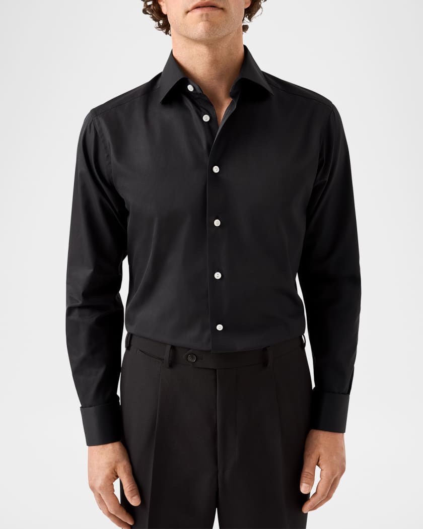 Eton Men's Elevated Twill Contemporary-Fit Dress Shirt | Neiman Marcus