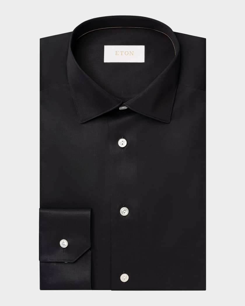 eton men's contemporary fit signature twill dress shirt reviews Eton Men's Contemporary-Fit Fine Striped Twill Shirt - Blue main image 0