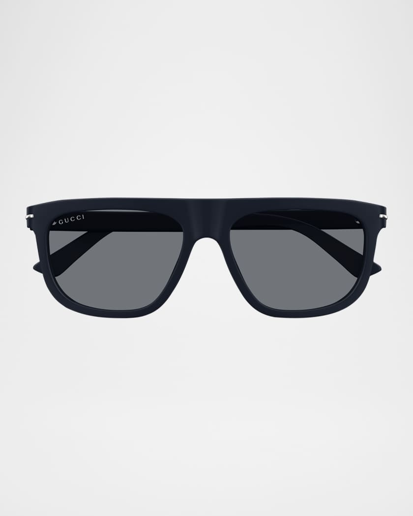 Men's GG1726SM Acetate Rectangle Sunglasses