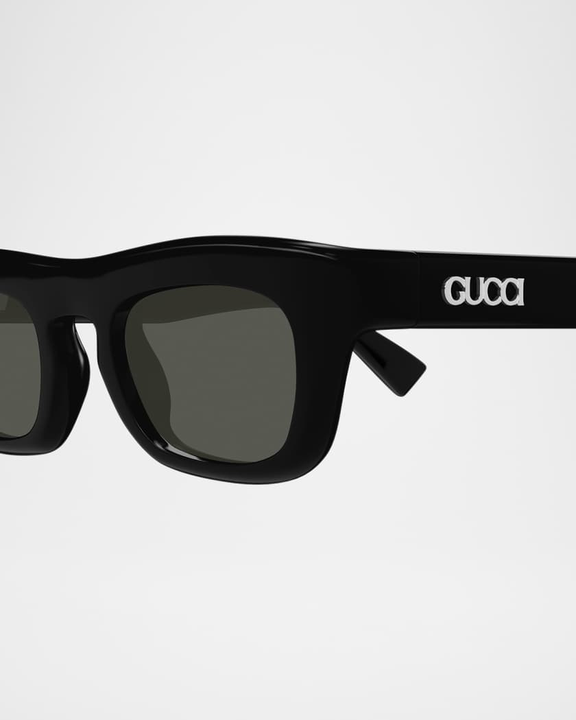 Men's GG1777SM Acetate Rectangle Sunglasses