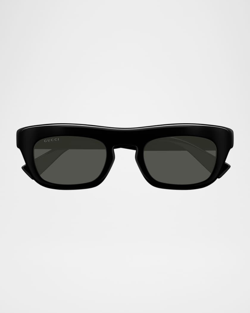 Men's GG1777SM Acetate Rectangle Sunglasses