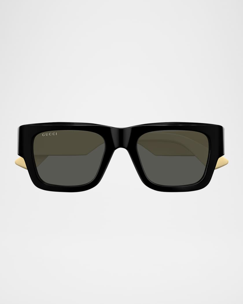 Men's Gg1668sm Acetate Rectangle Sunglasses